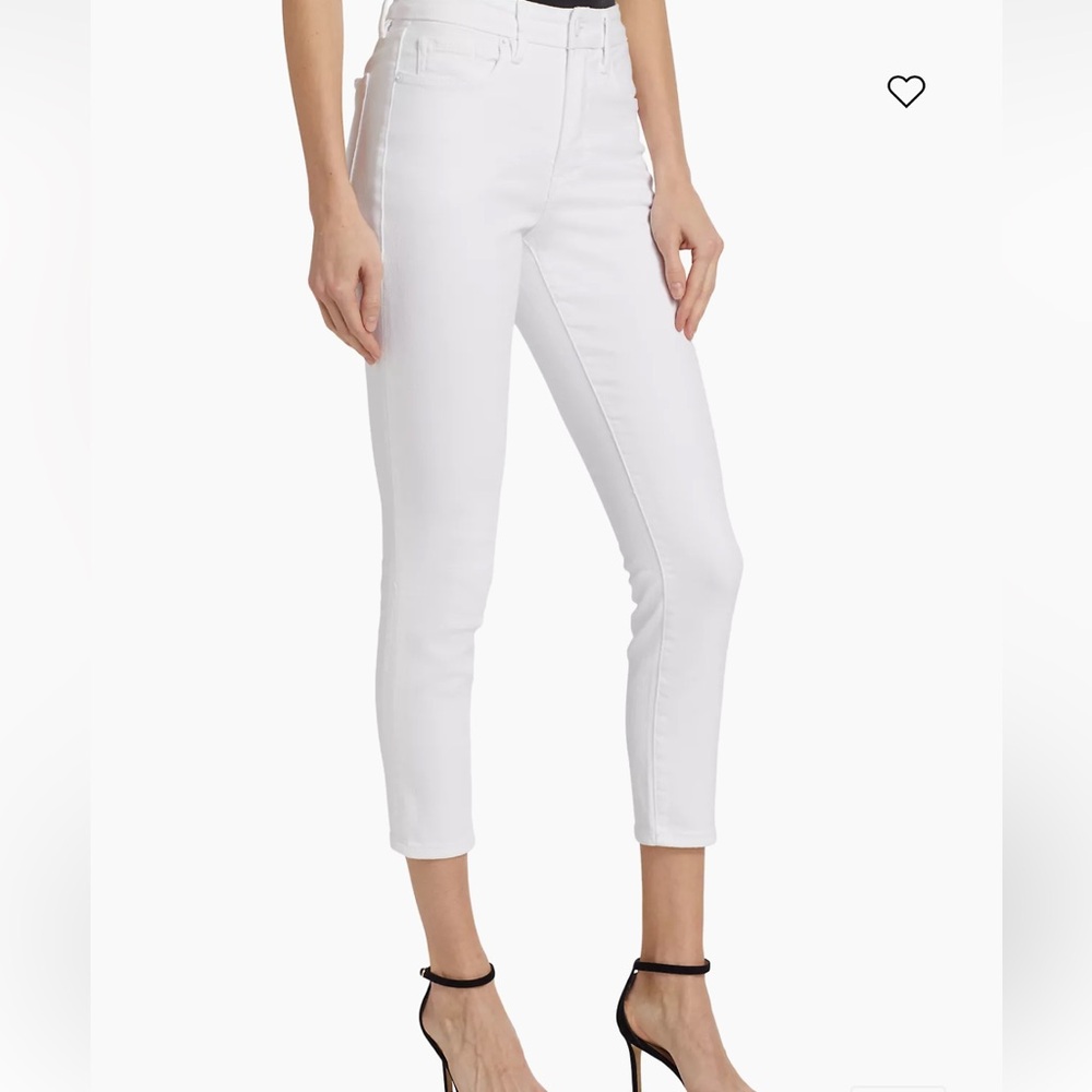 Good American good legs skinny cropped pants. White brand new with tags.